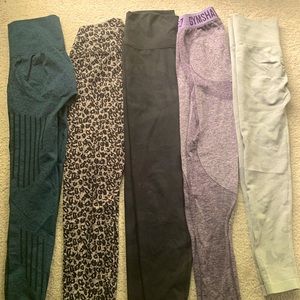 5 pairs of leggings